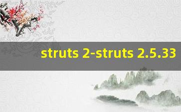 struts 2-struts 2.5.33